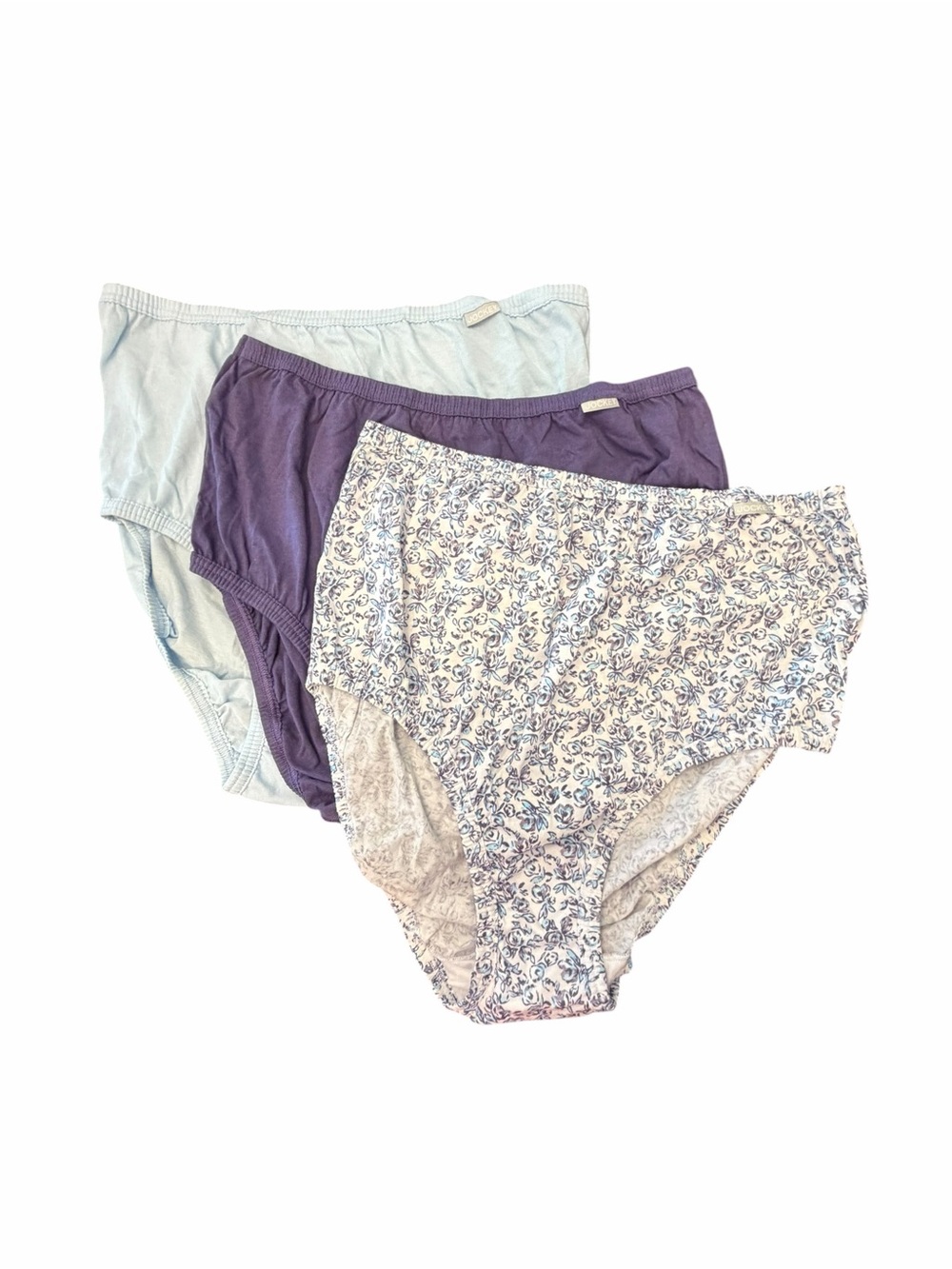 Jockey Women's Elance Cotton Briefs 3 Pack Size 8 XL New Colorful Full Coverage